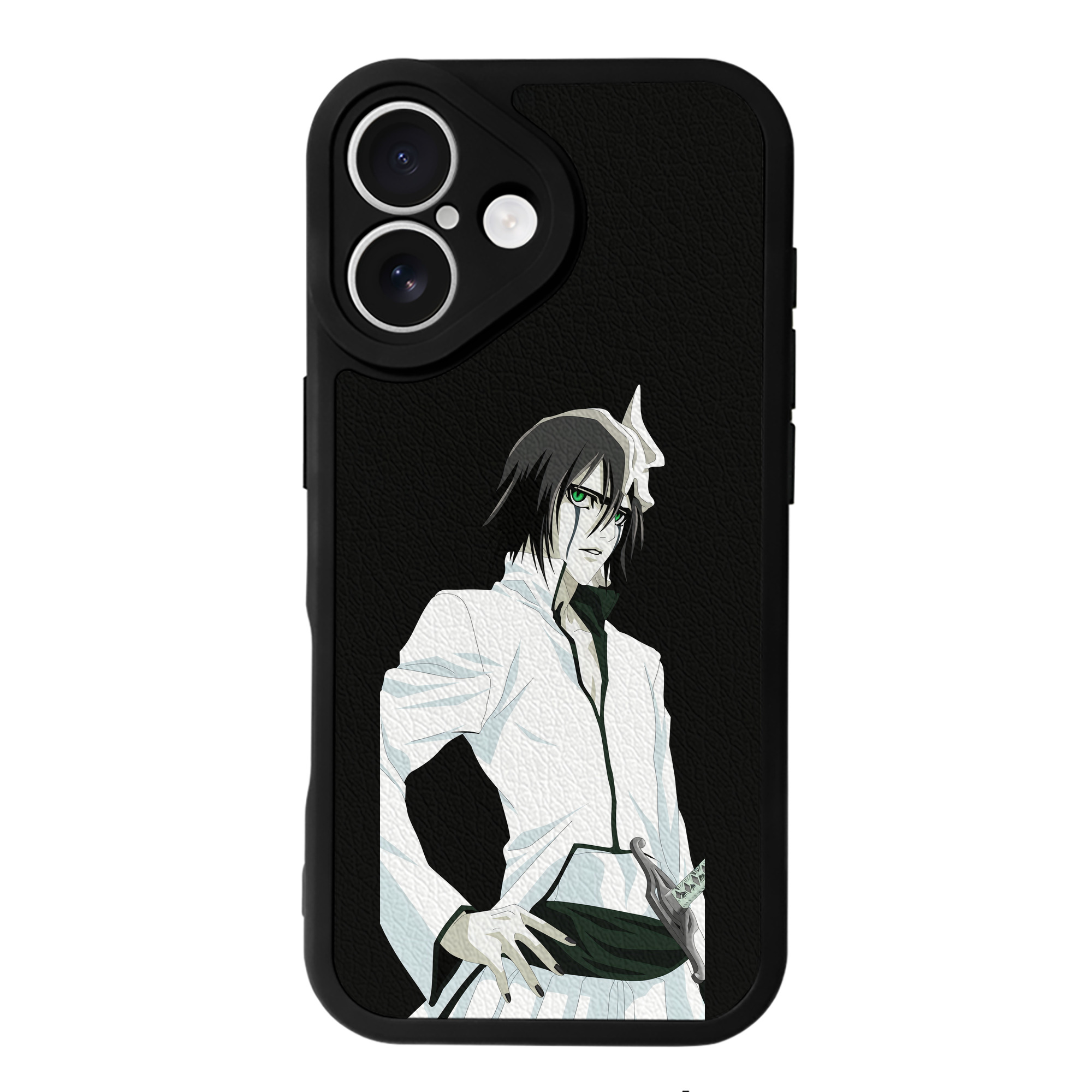 （画像用） ブリーチ ウルキオラ·シファー BLEACH Ulquiorra cifer 【iPhone 16シリーズ対応】シリコンスマホケース（レザー調） 材質：シリコン